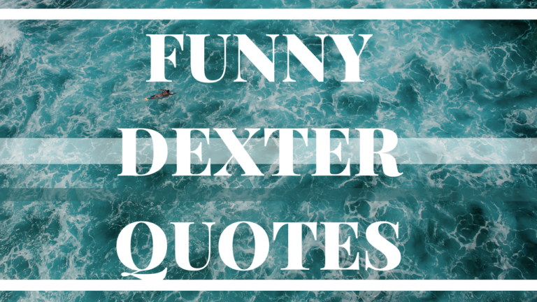 55+ Funny Senior Dexter Quotes That Will Make You Laugh Out Loud