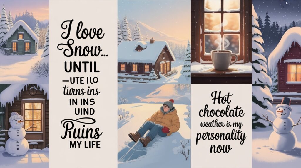 Cute and Funny Snow Quotes That Are Weirdly Deep
