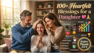 100+ Heartfelt Blessings for a Daughter to Fill Her Life with Love, Joy & Success 💖🙏