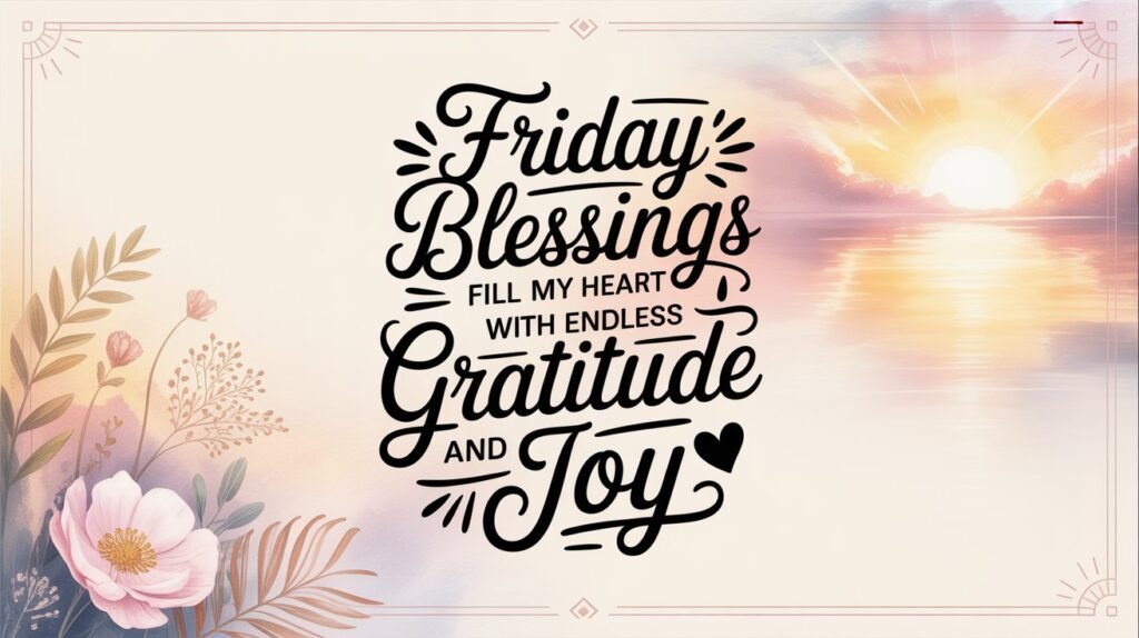 Powerful Friday Blessing Prayers for a Joyful Morning