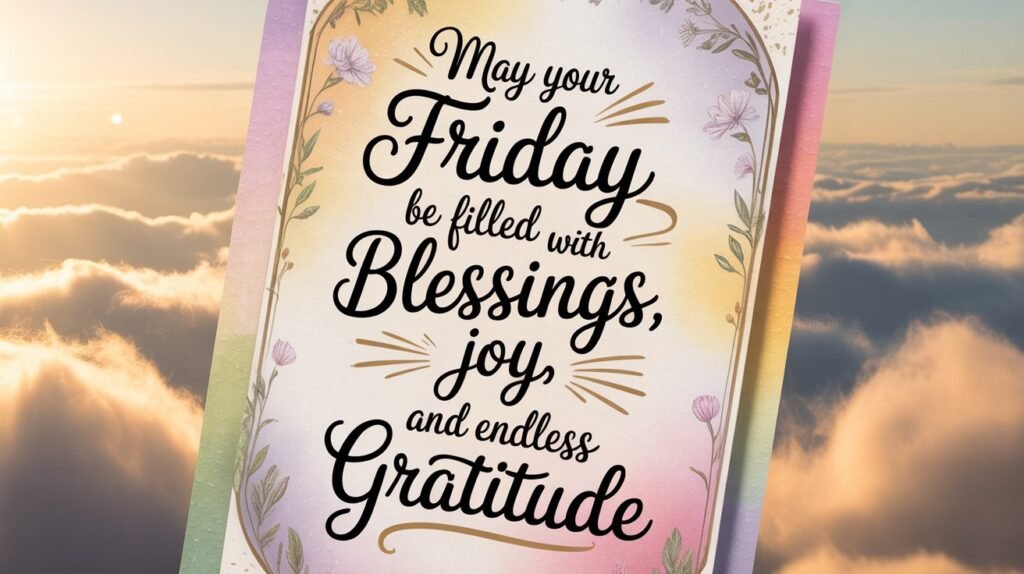Powerful Friday Blessing Prayers for a Joyful Morning