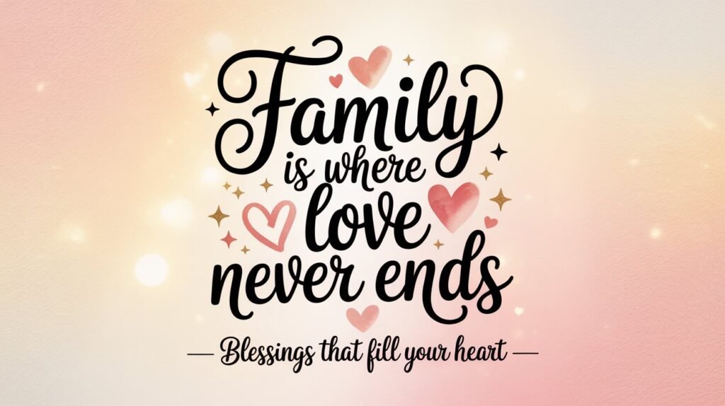 Blessings for Family and Friends in Hard Times
