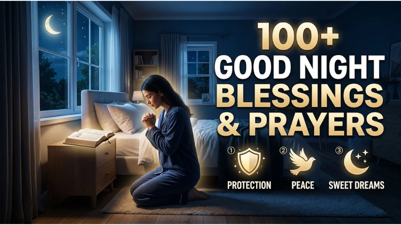 100+ Good Night Blessings, Prayers for Peace, Protection & Sweet Dreams